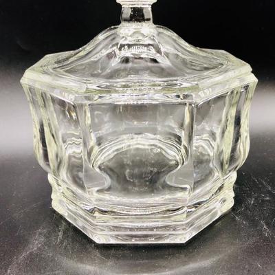 Clear Octagon Shape Candy Dish