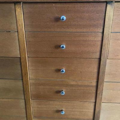 Mid-century Modern Dresser with Mirror and Chest of Drawers