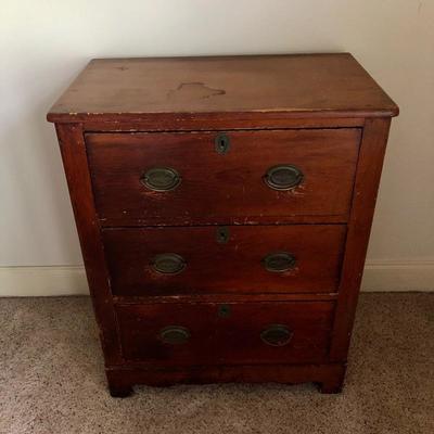 Lot 74 - Metal Handled Chest of Drawers