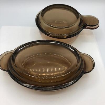 Pair of Corning Ware Visions Cookware