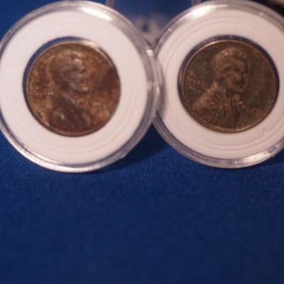2 WW2 Steel Penny's   57