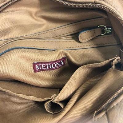 Brown Multipocket Merona Handbag 