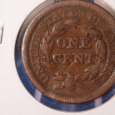 1846 Braided Hair Large Cent Penney  79