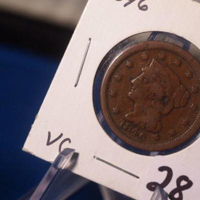 1846 Braided Hair Large Cent Penney  79