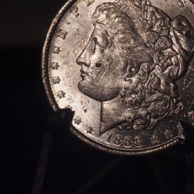 1888 0 Morgan Silver dollar  93