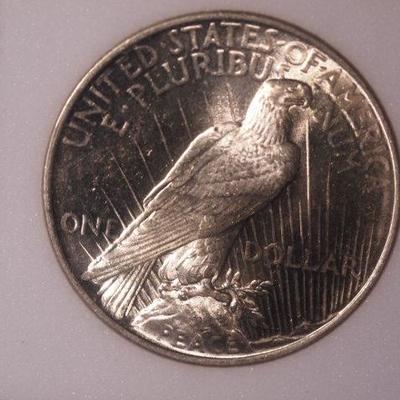 1924 PEACE Silver Dollar 100