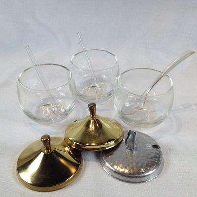 Condiment Jars with Spoons
