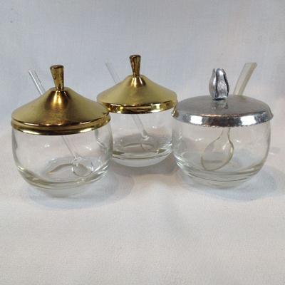 Condiment Jars with Spoons