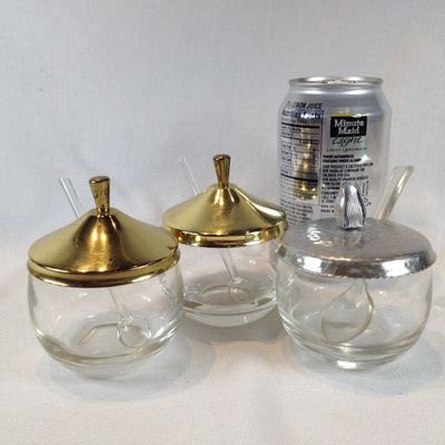 Condiment Jars with Spoons
