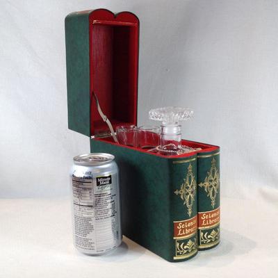 Decanter Set in Musical Book Box