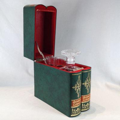 Decanter Set in Musical Book Box