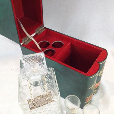 Decanter Set in Musical Book Box