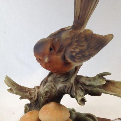 Bird with Mushrooms