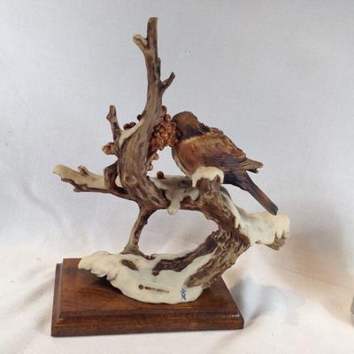 Bird with Mushrooms