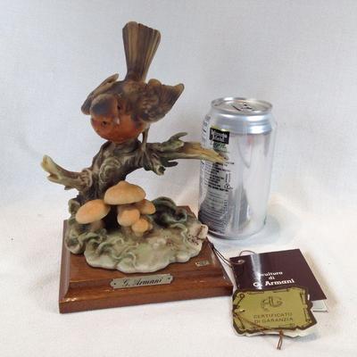 Bird with Mushrooms