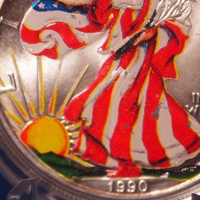 1990 Colorized Silver American Eagle  132