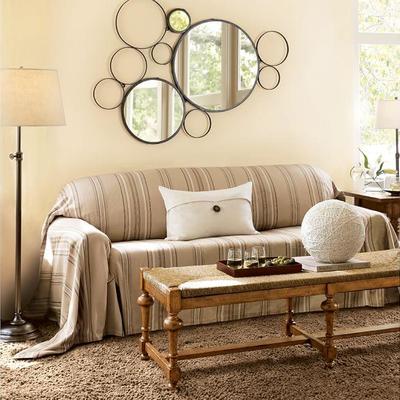 POTTERY BARN RUSTIC â€œCOMOâ€ RECTANGULAR BENCH OR COFFEE TABLE 