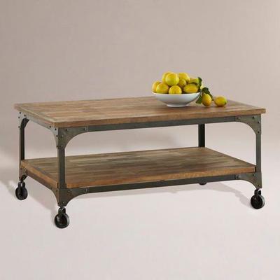 COST PLUS WORLD MARKET AIDEN INDUSTRIAL COFFEE TABLE
