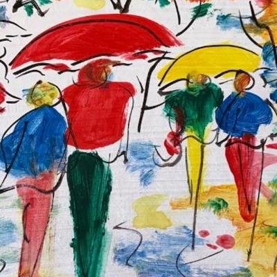 THREE ORIGINAL PAINTINGS BY RENOWNED CANADIAN ARTIST, VAL SEWELL. 