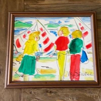 THREE ORIGINAL PAINTINGS BY RENOWNED CANADIAN ARTIST, VAL SEWELL. 