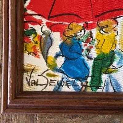 THREE ORIGINAL PAINTINGS BY RENOWNED CANADIAN ARTIST, VAL SEWELL. 