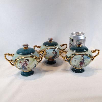 Music Box Sugar Jars