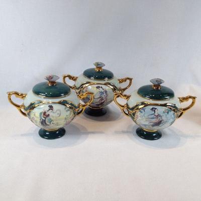 Music Box Sugar Jars #2