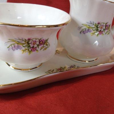 Bone China Cream & Sugar with Bowl