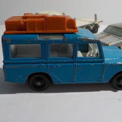 Match box "1968 Opel diplomat,"  Match box "Land Rover Safari".