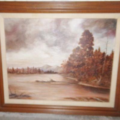 LOT 67  SCENERY OIL PAINTING