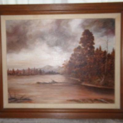 LOT 67  SCENERY OIL PAINTING
