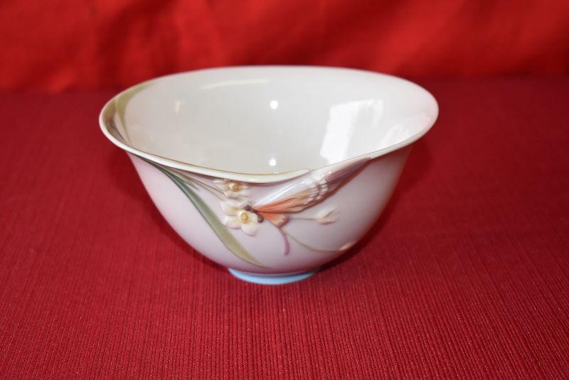 Lot 1, Franz Porcelain Papillon Butterfly Small Bowl