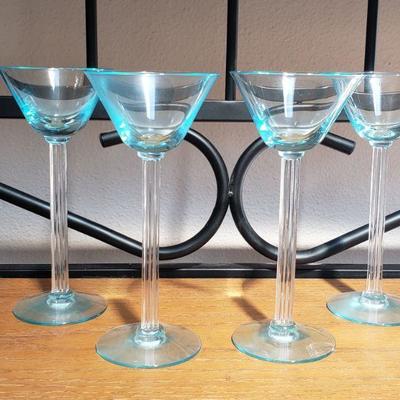 Lot 7: Vintage Mid Century Modern Blue Glasses