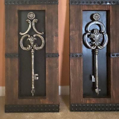 Reclaimed Wood and Metal Wall Hangings