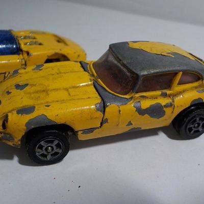 Corgi Rockets" Porsche Carrera", E Type Jaguar 212, 