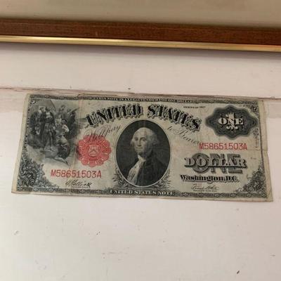 1917 US $1 bill 