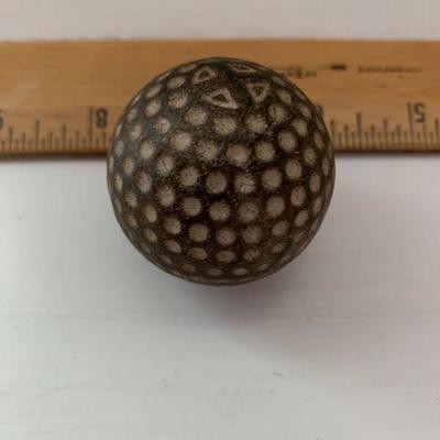 19C patterned gutty golf ball