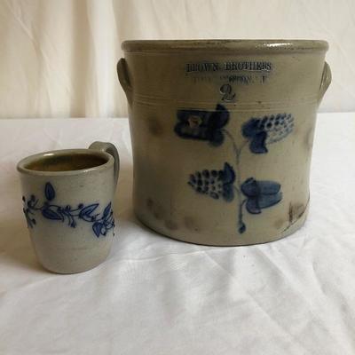 Lot 104 -  Crock & Mug