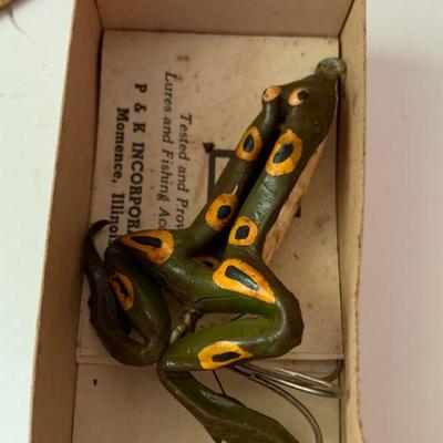 P&K vintage lure Spotty Frog 
