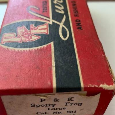 P&K vintage lure Spotty Frog 