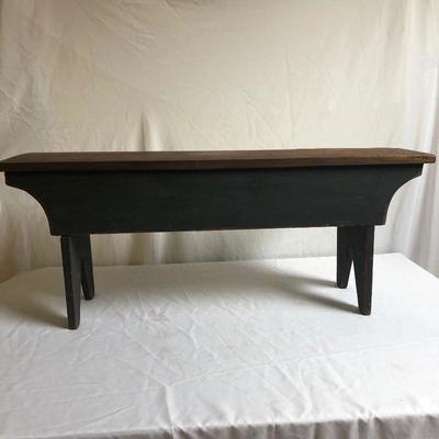 Lot 113 - Vintage Bench, Coat Rack, Wall Hooks