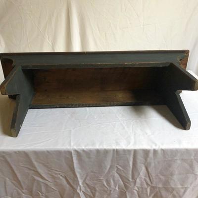 Lot 113 - Vintage Bench, Coat Rack, Wall Hooks
