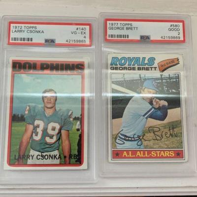 Lot of graded sports cards