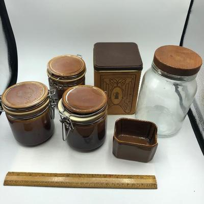 Vintage Canister and Kitchen Decor Lot