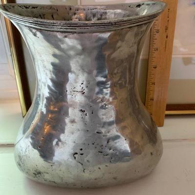 Hand hammered Sun vase 