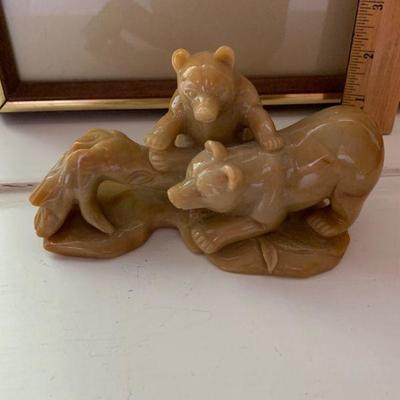 Carved stone Bears