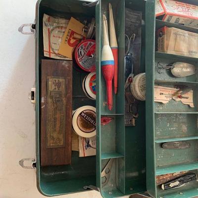 Vintage tackle box full of goodness 