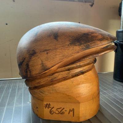 Puzzle like hat makers mold, amazing wooden item