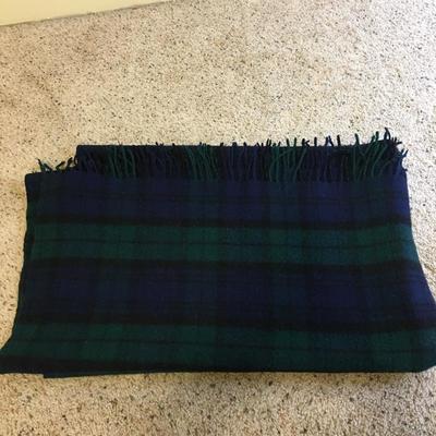 Lot 114 - Blankets & Curtains including Black Watch Merino Wool