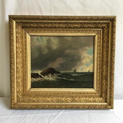Lot 120 - Vintage Frame & Painting 